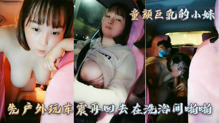 童颜巨乳的小妹先户外玩车震再回去在洗浴间啪啪封面图