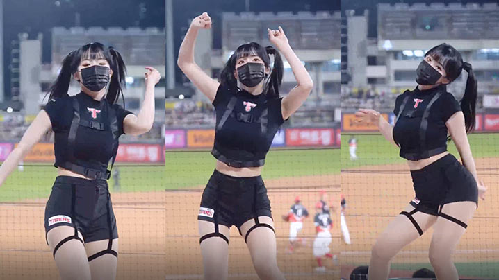 棒球比较妹子在观众位热舞为自己的队伍加油封面图