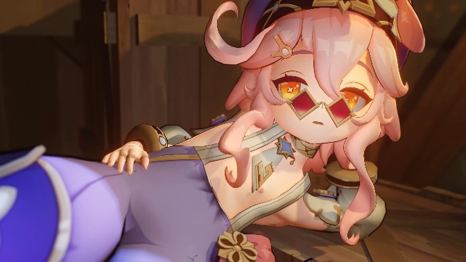 原神3D同人，两个大人带着一个小孩找多莉破处封面图