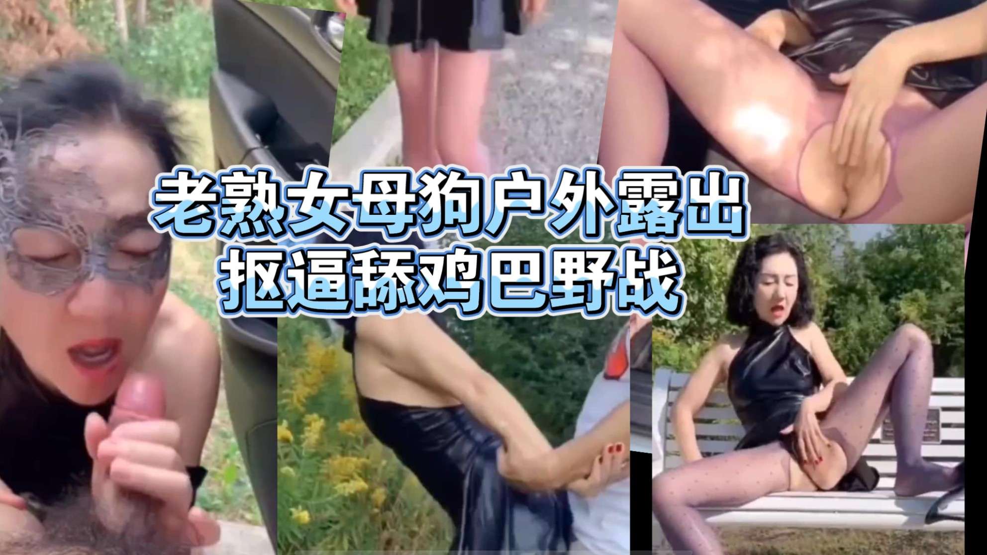 老熟女母狗户外露出 抠逼舔鸡巴野战